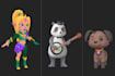 create stylized 3d cartoon characters for games or animation