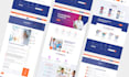 create a clean and professional figma landing page or website design
