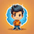 draw a cartoon logo, mascot, character