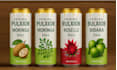 create premium energy drink label, bear can label with 3d