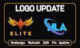 design or redesign edit update modify recreate your logo creatively
