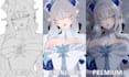 draw lewd, ecchi, nfsw, sfw character