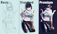draw lewd, ecchi, nfsw, sfw character