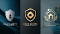 create a professional security and safety logo