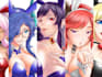 do fully rendered half body anime style artworks