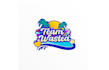 fun bold summer party logo dancehall music