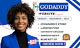 godaddy website design godaddy website redesign, develop godaddy website design