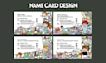 create a outstanding illustration business card