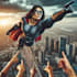 draw superhero action comic