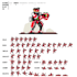 create 2d game character and sprite sheet, game art, cartoon