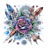 draw watercolor tattoo design