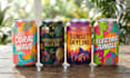 do label, logo for beer, energy drink, can, beverage, soda, drinks, juice, water