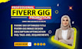 write SEO optimized fiverr gig description, fiverr gig title, profile, gig image