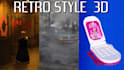 create a 3d animation, model objects, in the psx, ps2, n64 retro style