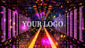 do professional glitch logo animation for dj visuals vj loop