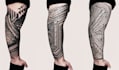 create sleeve tattoo design in geometric style