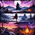 do fantasy realistic illustration or environment comic style