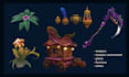 create stylized 3d models and textures for game props or assets