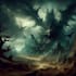 illustration environment concept art, fantasy landscape