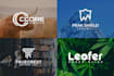create highly modern minimalist business logo designs