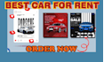 create professional poster for car rent and banner design for car repair shop