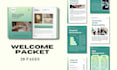 design welcome packet, ebook, information packet using canva