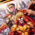 draw marvel dc custom comics superhero portrait