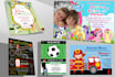design a custom birthday invitation party