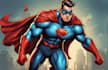 create a superhero character on comic book illustration