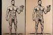 make custom full body in linocut style