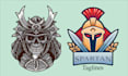 do custom skull, snake, viking logo and vector design