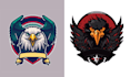 make hand drawn birds, falcon, eagle logo with my creative thinking