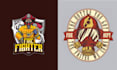 design custom, fireman, skull and mascot firefighter logo