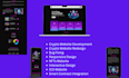 develop crypto website, meme coin website, ico, and presale landing page