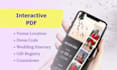 wedding invitations, digital PDF with clickable links