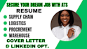 write you truck driver, cargo, logistics, scrum master, cover letter, linkedin
