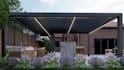 do backyard landscape design, garden, pool, patio, fireplace
