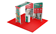 design trade show booth and backdrop
