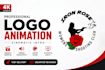 create a premium custom 4k logo animation intro video