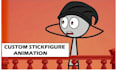 create high quality stickman, stick figure animation video