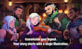 create dnd character art, fantasy character illustration and concept art