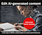 humanly edit any written ai generated content