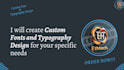 create your own custom font and typography in ttf and otf