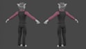 create 3d character model vrchat vtuber avatar furry anime unity vroid VR model