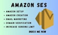 create and increase your amazon aws, amazon ses sending limit