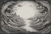 draw dark art illustration with engraving style