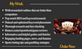 write SEO igaming articles, blogs, and affiliate site content