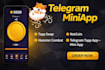 develop a custom telegram mini app, tap to earn game or ton bot