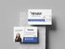 design minimalist business card and logo for eco brand, yoga company