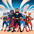create super hero animals illustration
